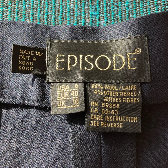 EPISODE WOOL SZ 8 PANTS - Picture 3 of 13